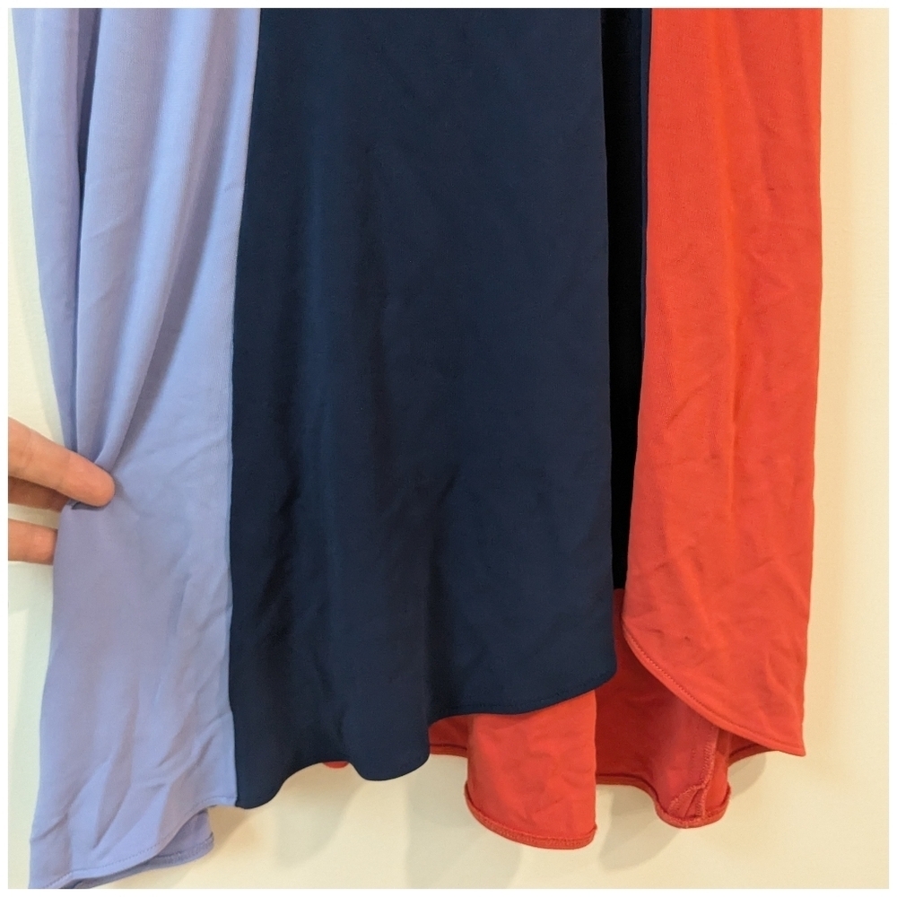 Tory Burch Walden Colorblock Asymmetrical Dress - Picture 3 of 7